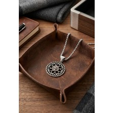 Velcari Aslan Figürlü Minimalist Stil Paslanmaz Çelik Erkek Kolye