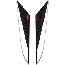 Gp Kompozit Honda Pcx 125 / 150 2018-2020 Uyumlu Yan Pad Beyaz