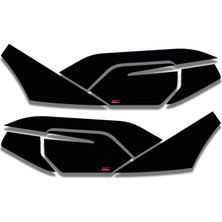 Gp Kompozit Honda Pcx 125 / 150 2021-2024 Uyumlu Yan Alt Ayak Pad Siyah
