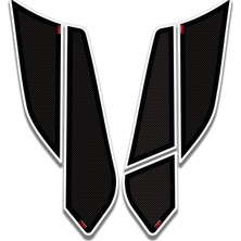 Gp Kompozit Honda Pcx 125 / 150 2018-2020 Uyumlu Yan Alt Ayak Pad Beyaz