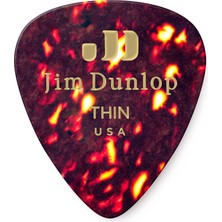 Médiators Jim Dunlop Thin Genuine Selüloit Shell Ince Kese De 72