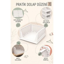 iselahome Orvena Katlanır Kayar Raf Organizer Dolap Içi Kıyafet Aksesuar Düzenleyici Çok Amaçlı Saklama Rafı Tekli