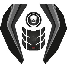 Gp Kompozit Honda Africa Twin CRF1000L Adventure 2016-2019 Uyumlu Tank Pad Seti Siyah