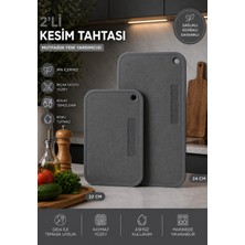 Solingen 2'li Pratik Mutfak Kesme Tahtası Seti - Küçük & Orta Boy Sebze Meyve Doğrama Tahtası