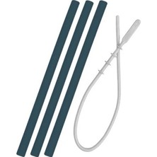 OiOi Silikon 3'lü Pipet & Temizleme Fırçası Deep Blue