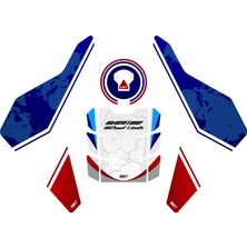 Gp Kompozit Honda Africa Twin CRF1000L 2018-2019 Uyumlu Tank Pad Seti Tricolor