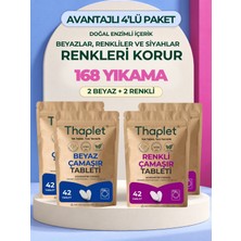 Thaplet Doğal Enzim Içerikli Çamaşır Deterjanı Seti 168 Tablet