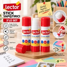 Lector Stick Yapıştırıcı 3’lü Set 3X21 G Kokusuz Hızlı Kuruyan Güçlü Yapıştırıcı