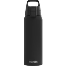 Uravas Store Sıgg - Yalıtımlı Içecek Şişesi – Shield Therm One Black – Gazlı Içecekler Için Uygundur – Sızdırmaz, Bulaşık Makinesinde Yıkanabilir – Bpa Içermez –%90 Geri Dönüştürülmüş Paslanmaz Çelik – Siyah –