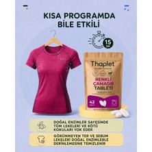 Thaplet Renkli Çamaşır Deterjanı Tableti Ultra Etkili 42 Adet Tablet