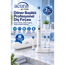 Acura AC-7100 Döner Başlıklı Profesyonel Şarjlı Diş Fırçası
