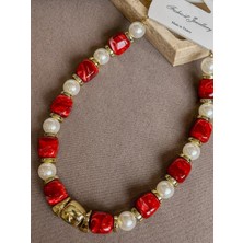 Dore Collection Zr Model Boncuk Detay Kolye
