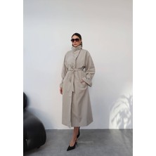 Esra Helvacı Kuşaklı Uzun Trench