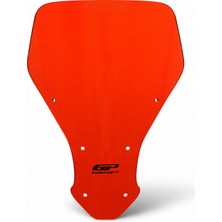 GP Kompozit Honda Africa Twin CRF1100L L1 2020-2023 Uyumlu Baskılı Ön Cam Kırmızı - 49 cm