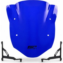 GP Kompozit TVS Apache RTR 200 2022-2026 Uyumlu Ön Cam Mavi - 35 cm