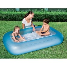 Bestway El Pompası Hediye - Tek Halkalı Şişme Tabanlı Çocuk Havuzu Mavi ( 165 Cm X 104 Cm 25 Cm )