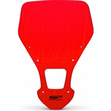 GP Kompozit Honda Africa Twin CRF1000L 2016-2019 Uyumlu Ön Cam Kırmızı - 49 cm