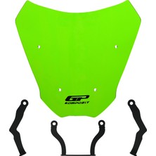 GP Kompozit CF Moto 700 CL-X 2022-2026 Uyumlu Ön Cam Yeşil - 27 cm