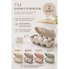 Okyanus Home 2 Adet Yumurta Saklama Kabı 8'li Karışık Renkli