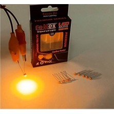 Sm Motors Femex Premium 10'lu Ince Bacaklı Turuncu Kıl LED 3030 Chipset 1smd Mini LED Ampul