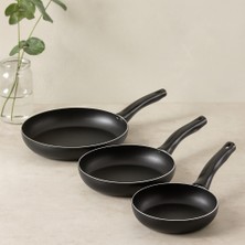 Cotton Soft Teflon 3 Parça Tava Seti (16-20-24 Cm)