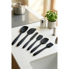 iselahome Arvenza Silikon Mutfak Seti 6 Parça Isıya Dayanıklı Spatula Kaşık Fırça Seti