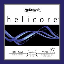 D'addario H413MM Viyola Tek Tel Helicore G-(Sol) Medium