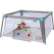 Uravas Store Çocuk Koruma ve Oyun Parkı 120CM x 120CM | Katlanır, Demonte Hale Gelebilir
