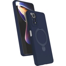 Pamukia Xiaomi Redmi Note 12 Pro 4g Regal Magsafe Standlı Kapak - Lacivert