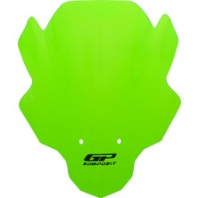 GP Kompozit Kawasaki Z 250 SL 2015-2018 Uyumlu Ön Cam Yeşil - 34 cm
