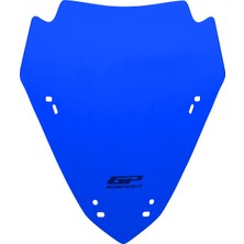GP Kompozit Yamaha XMAX 250 2024-2026 Uyumlu Spor Ön Cam Mavi - 40 cm