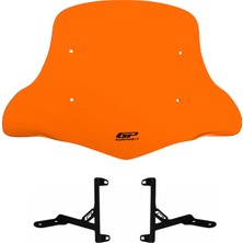 GP Kompozit Scooter Universal Elcikli Ön Cam Turuncu - 42 cm