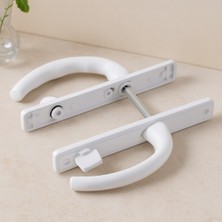 Cotton Soft Pvc Kilitli Banyo/wc Kapı Kolu Beyaz