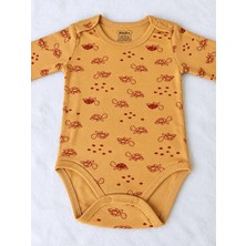Bulut Anne ve Çocuk Uzun Kollu %100 Pamuklu Çıtçıtlı Body Eniyikalite Kumaş Desenli Renkli