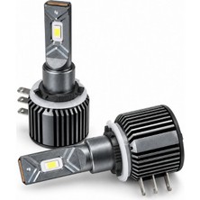 Gümrük Bey F9 H15 LED Far Ampulü Seti 6000K Beyaz Işık 9-16V Fanlı