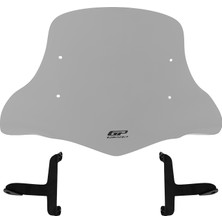 GP Kompozit MCM002 Scooter Universal Elcikli Ön Cam Gri - 42 cm