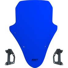 GP Kompozit Honda PCX 125 / 150 2018-2020 Uyumlu Ön Cam Mavi - 60 cm