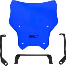 GP Kompozit CF Moto 250 NK 2018-2022 Uyumlu Spor Ön Cam Mavi - 33 cm