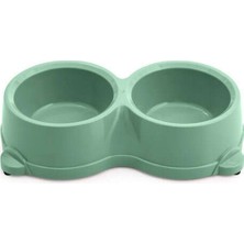 Cotton Soft Kedi ve Köpek Mama ve Su Kabı Büyük - Yeşil