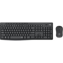 Cotton Soft Logitech MK295 Q Tr Siyah Kablosuz Klavye Mouse Set