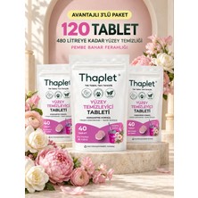 Thaplet Yüzey Temizleyici Tableti 120 Adet 3 Paket Ultra Kullanışlı Konsantre Tablet