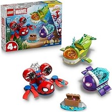 Renas Store Marvel Spidey ve Inanılmaz Arkadaşları Spidey: Su Altı Araçları 11207-4 Yaş ve Üzeri Çocuklar Için Mücevher ve Hazine Sandığı Aksesuarları Içeren Oyuncak Yapım Seti, Hediye Fikri (154 Parça)