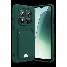 Xiaomi Redmi Note 15 4g Kelvin Kartvizitli Silikon - Koyu Yeşil