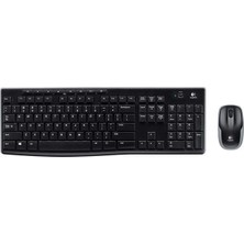 Cotton Soft Logitech MK270 Kablosuz Klavye Set mm Q Tr Siyah