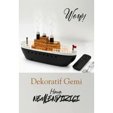 TKÇ Gemi Model Işıklı Aroma Diffuser, Hava Nemlendirici ve Koku Giderici 250ML