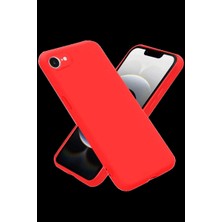 Apple iPhone 16E Kılıf First Silikon - Kırmızı