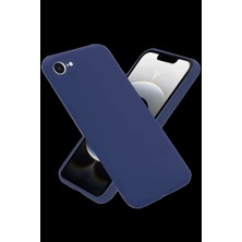 Apple iPhone 16E Kılıf First Silikon - Lacivert