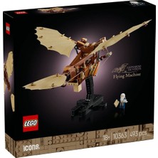 Cotton Soft 10363 LEGO Icons - Leonardo Da Vincinin Uçan Makinesi 493 Parça +18 Yaş