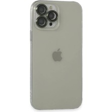 Dorasan Apple iPhone 13 Pro Max Kılıf Luko Lens Silikon - Yeşil