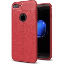 Apple iPhone 7 Plus Kılıf Auto Focus Kapak - Kırmızı
